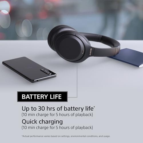 Black Wireless Noise Canceling Overhead Headphones O490