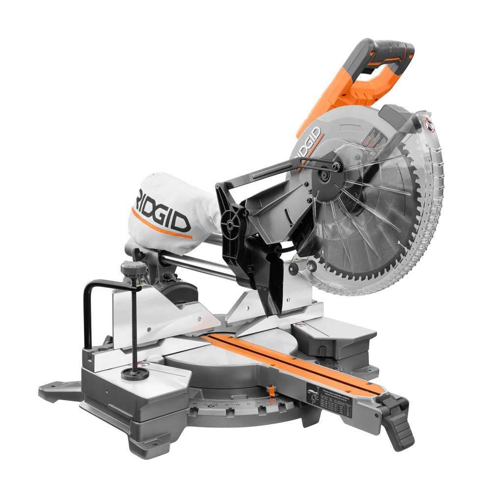 15 Amp Corded 12 in. Dual Bevel Sliding Miter Saw with LED Cut Line Indicator B528