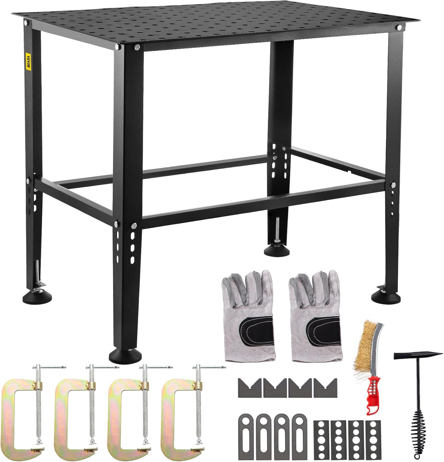 36" x 24" Adjustable Carbon Steel Welding Table U29061