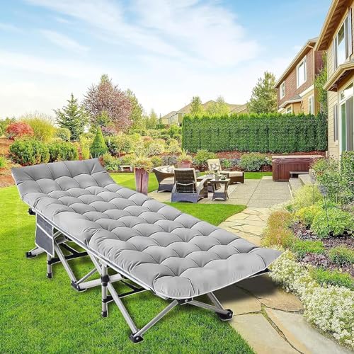 Heavy Duty Double Layer Oxford Folding Camping Cot with Carry Bag L829