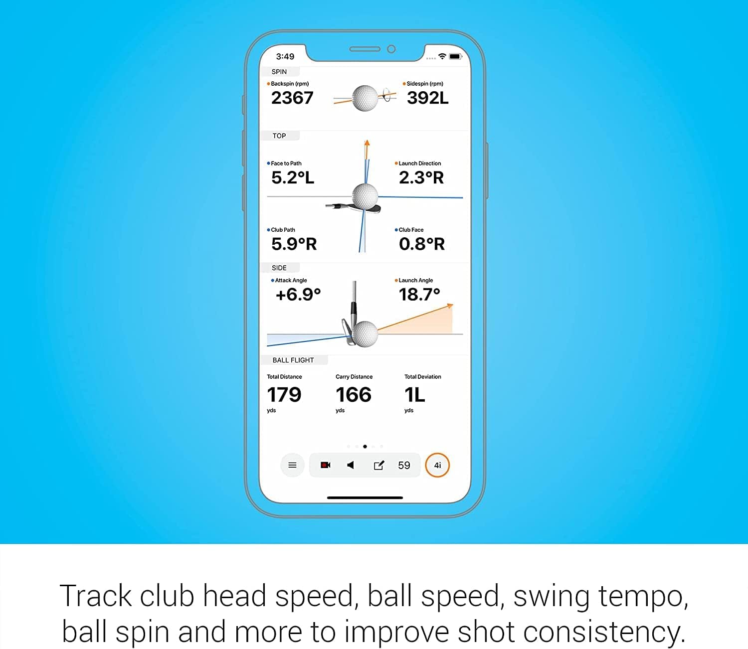 Portable Golf Launch Monitor C2285