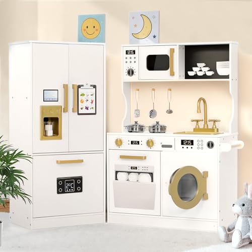 White Wooden Kids Play Kitchen B420