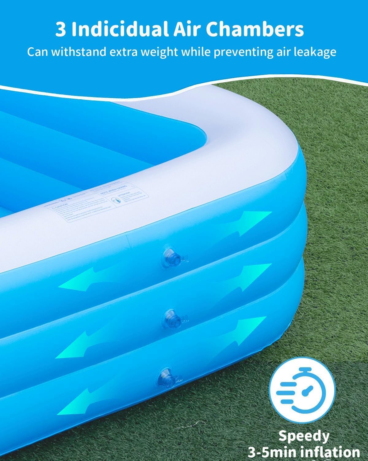 145"x74"x22" Inflatable Pool K283