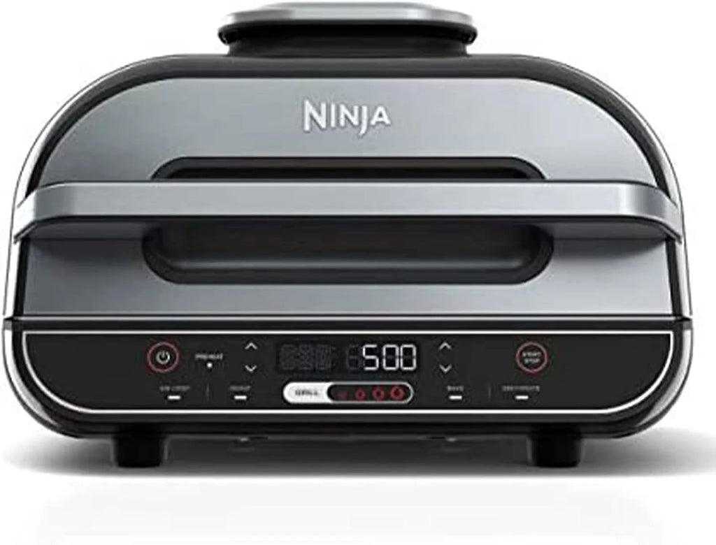 Open Box Ninja Foodi Smart XL 5-in-1 Indoor Grill with 4-Quart Air Fryer - Black Q966673