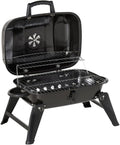 Charcoal BBQ Grill Portable Folding Tabletop Grill Black X34642