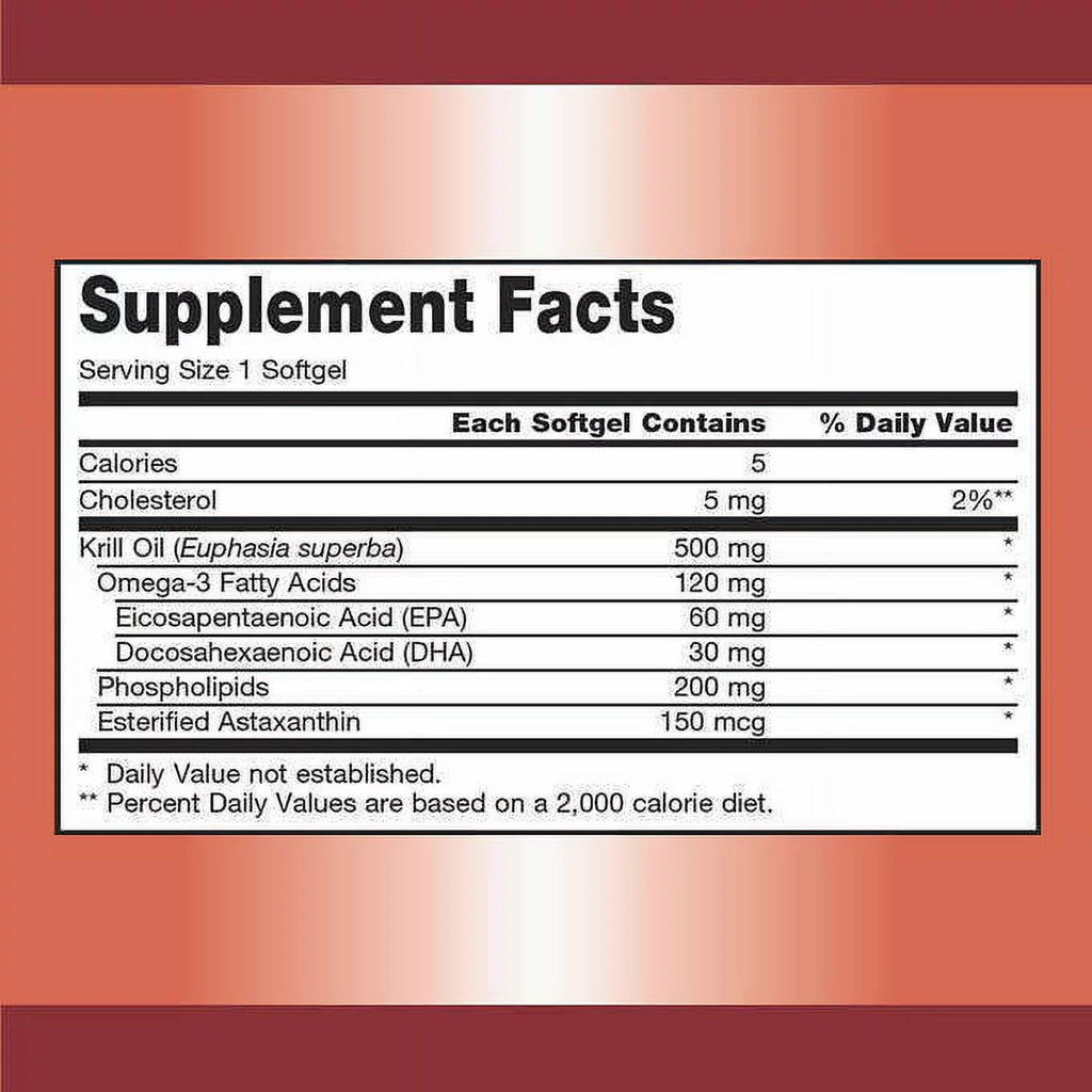 Krill Oil 500 mg 160 Softgels P94991