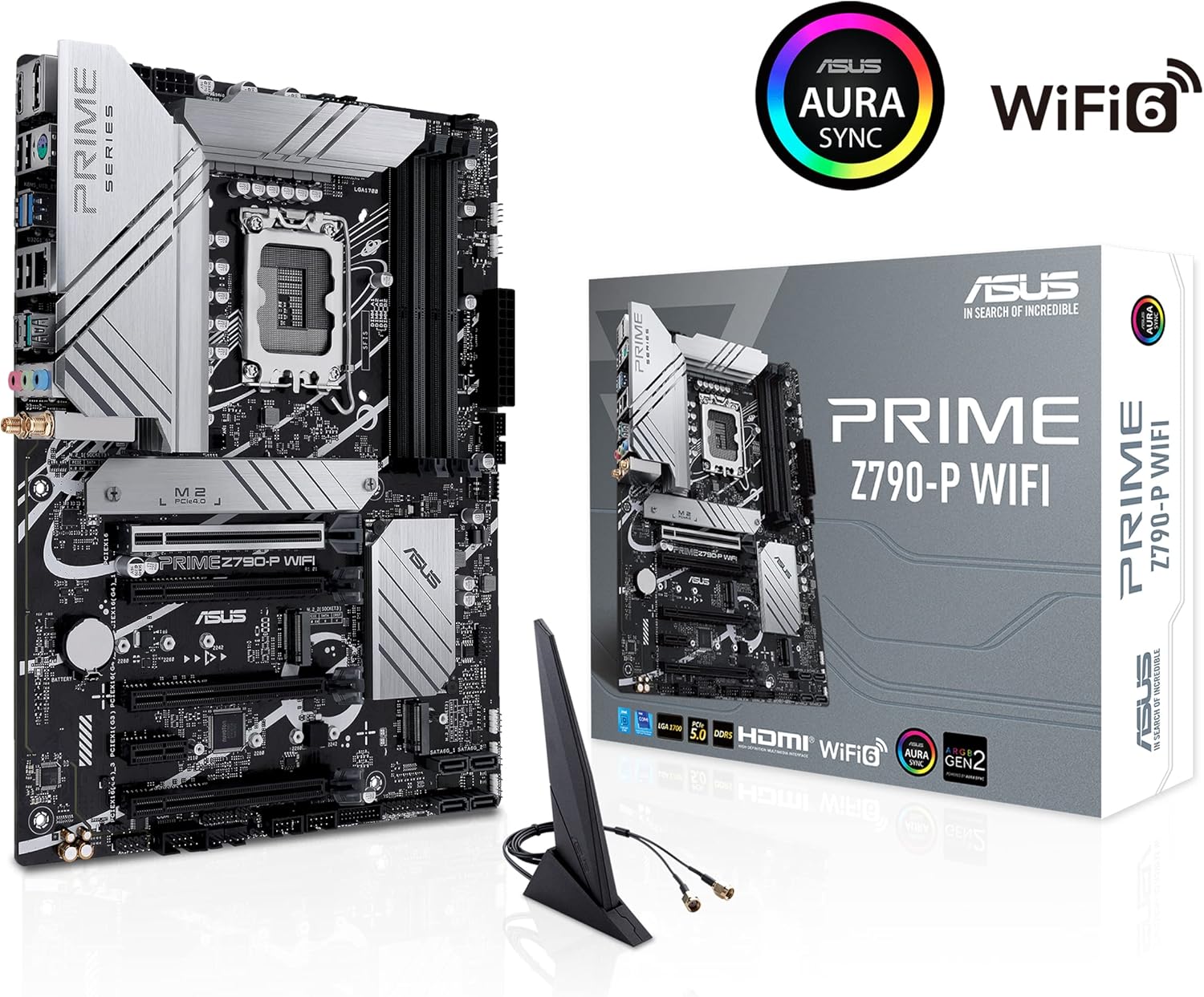 Z790 ATX Motherboard with WiFi 6, PCIe 5.0, DDR5, 3X M.2, Thunderbolt 4, 2.5Gb LAN U227357