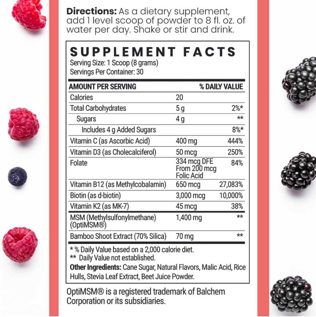 8.5 oz Hair Vitamins Powder G455