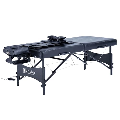 30" Black Portable Massage Table with Airbags Y939