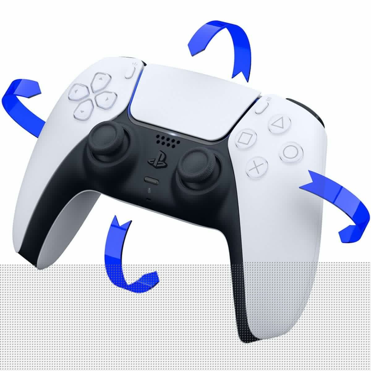 PlayStation 5 Slim Disc 2TB SSD Edition with Two Controllers White and Cosmic Red DualSense and Mytrix Hard Shell Protective Controller Case G815