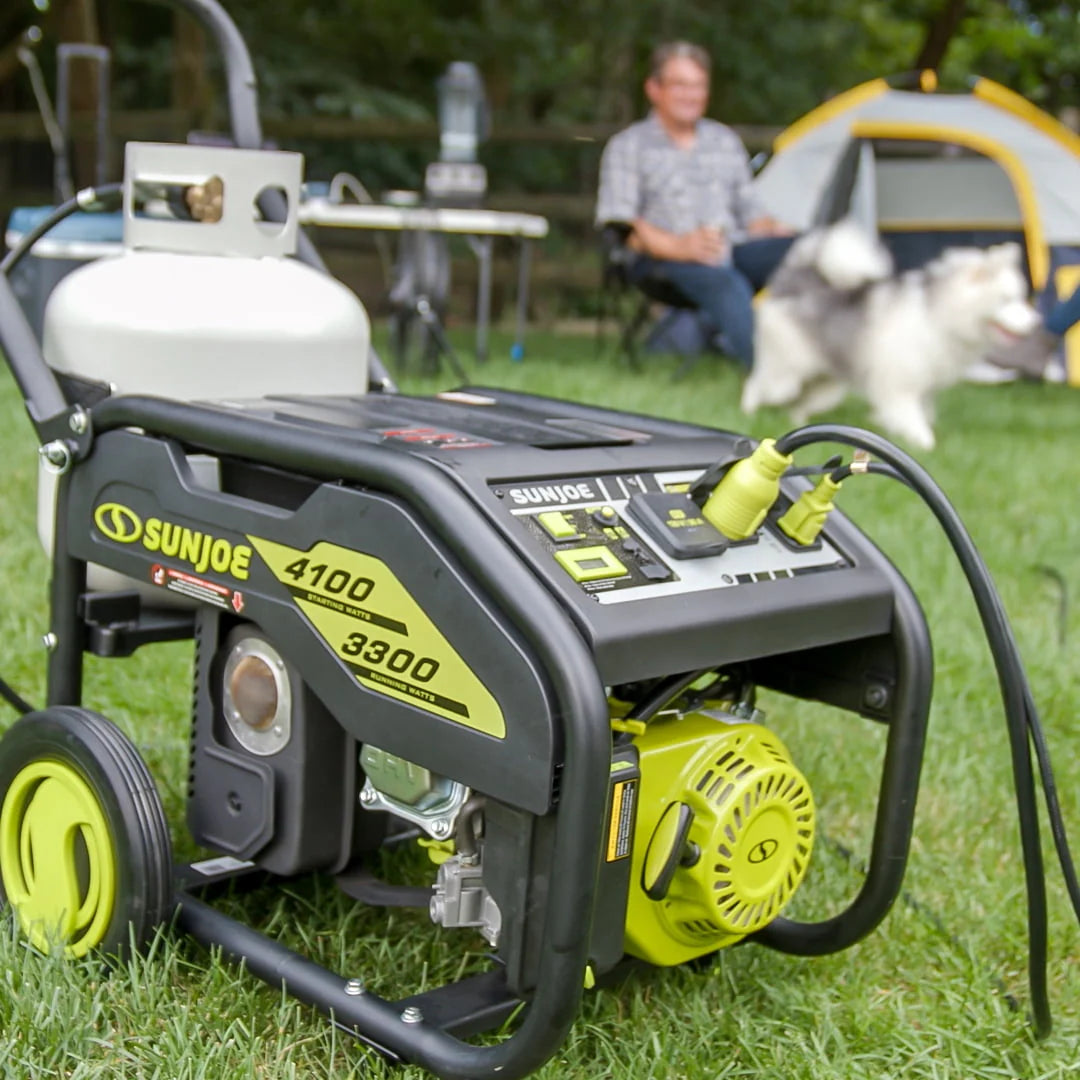 4100-Watt Portable Propane Generator with Cover M492182