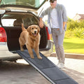 63" Long 17" Wide Folding Pet Ramp with Non-Slip Carpet Surface G959642