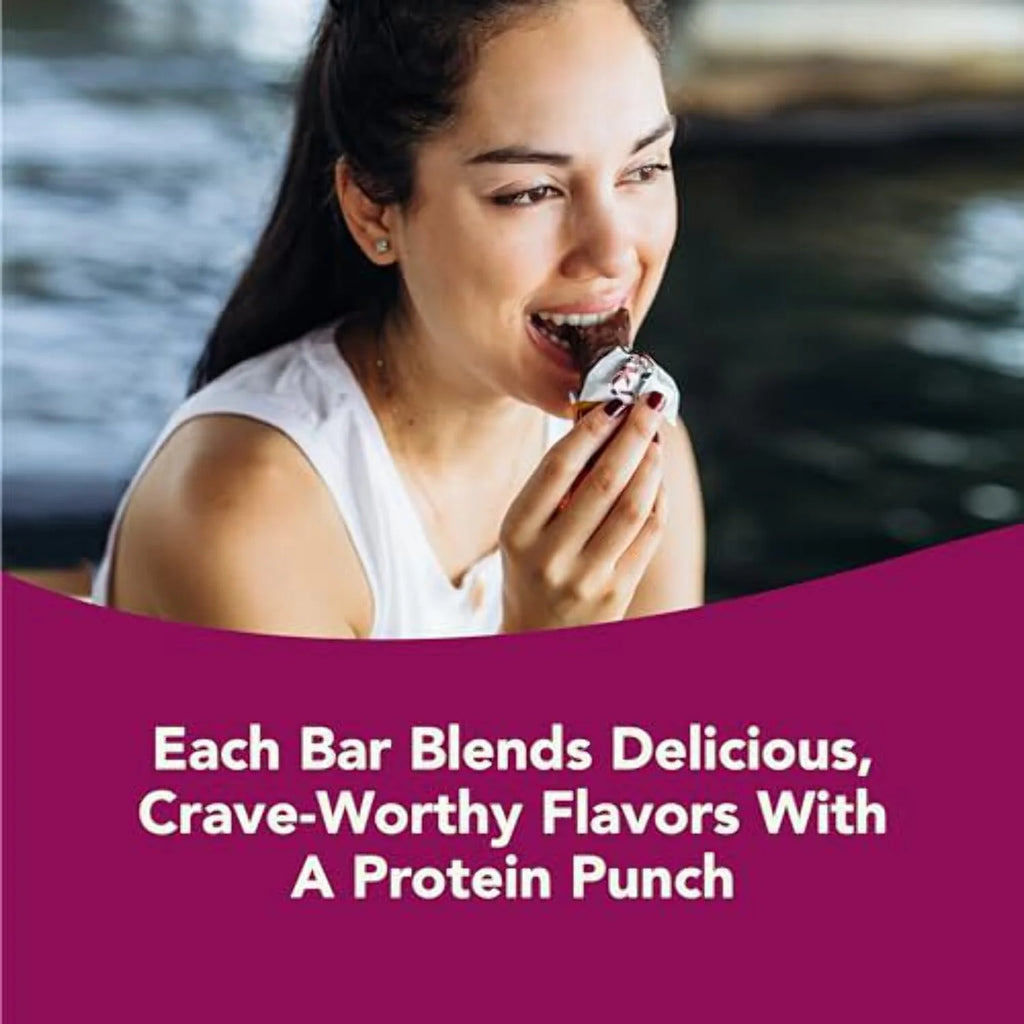 Chocolate Peanut Butter Cookie Dough Protein Bars, 10 Bars, 1.2 oz Each B882596