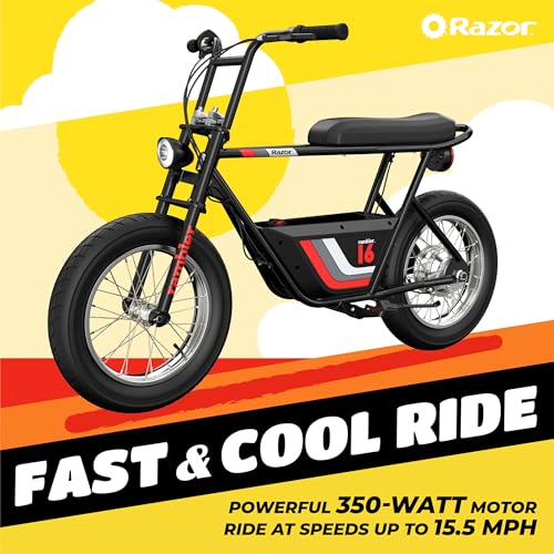36V Electric Minibike with 15.5 MPH, 11.5 Miles Range & Helmet for Adults T15555