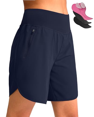 4D Padded Cycling Shorts with Zipper Pockets High Waist M241