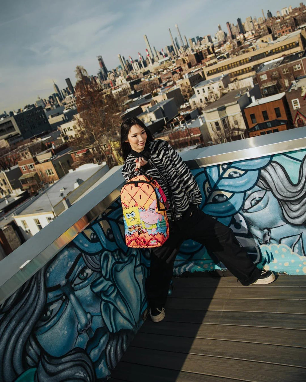 SPRAYGROUND DON'T MESS WITH THE SPONGEBOB DLXSR BACKPACK O308