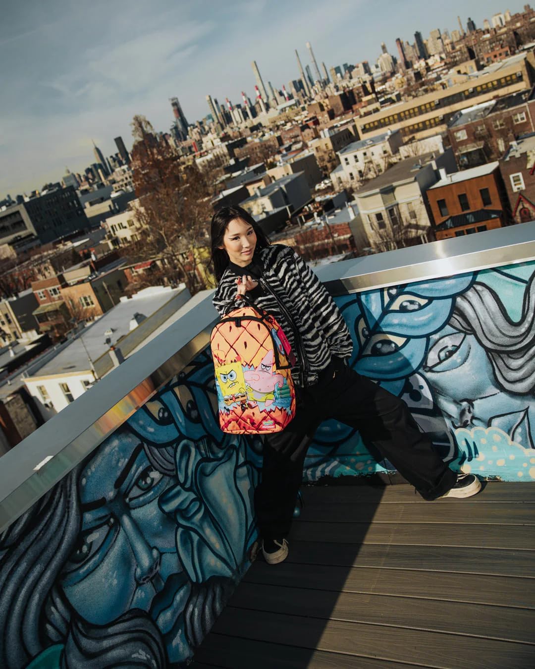 SPRAYGROUND DON'T MESS WITH THE SPONGEBOB DLXSR BACKPACK O308