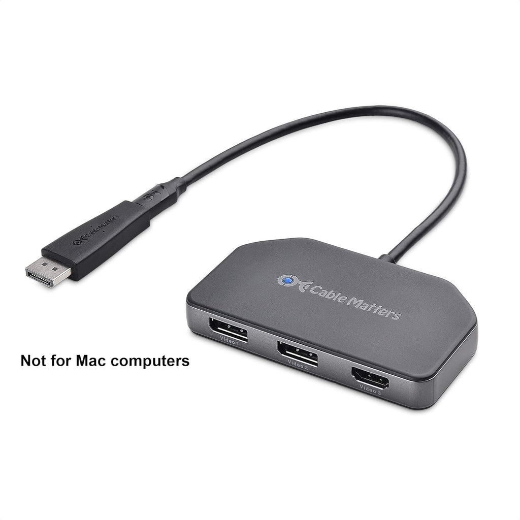 Triple 4K DisplayPort Splitter with 2X 8K DisplayPort 1.4 and 1x 4K HDMI G59204