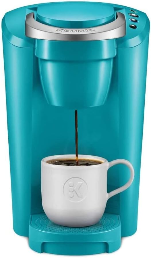 Single-Serve K-Cup Pod Coffee Maker, 36 ounces, Turquoise A5380