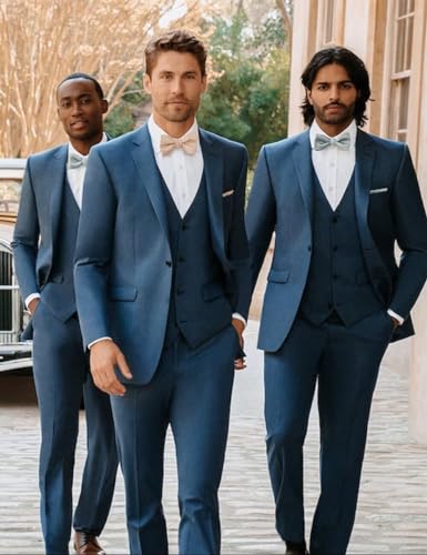 Mens 3 Piece Slim Fit Suit H760789