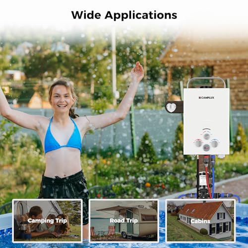 White 2.64 GPM Propane Portable Gas Water Heater T9958