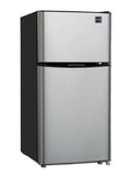 4.7 Cu ft Two Door Mini Fridge with Freezer, VCM Stainless Steel G7073