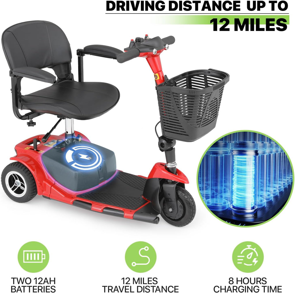 3-Wheel Folding Mobility Scooter T202