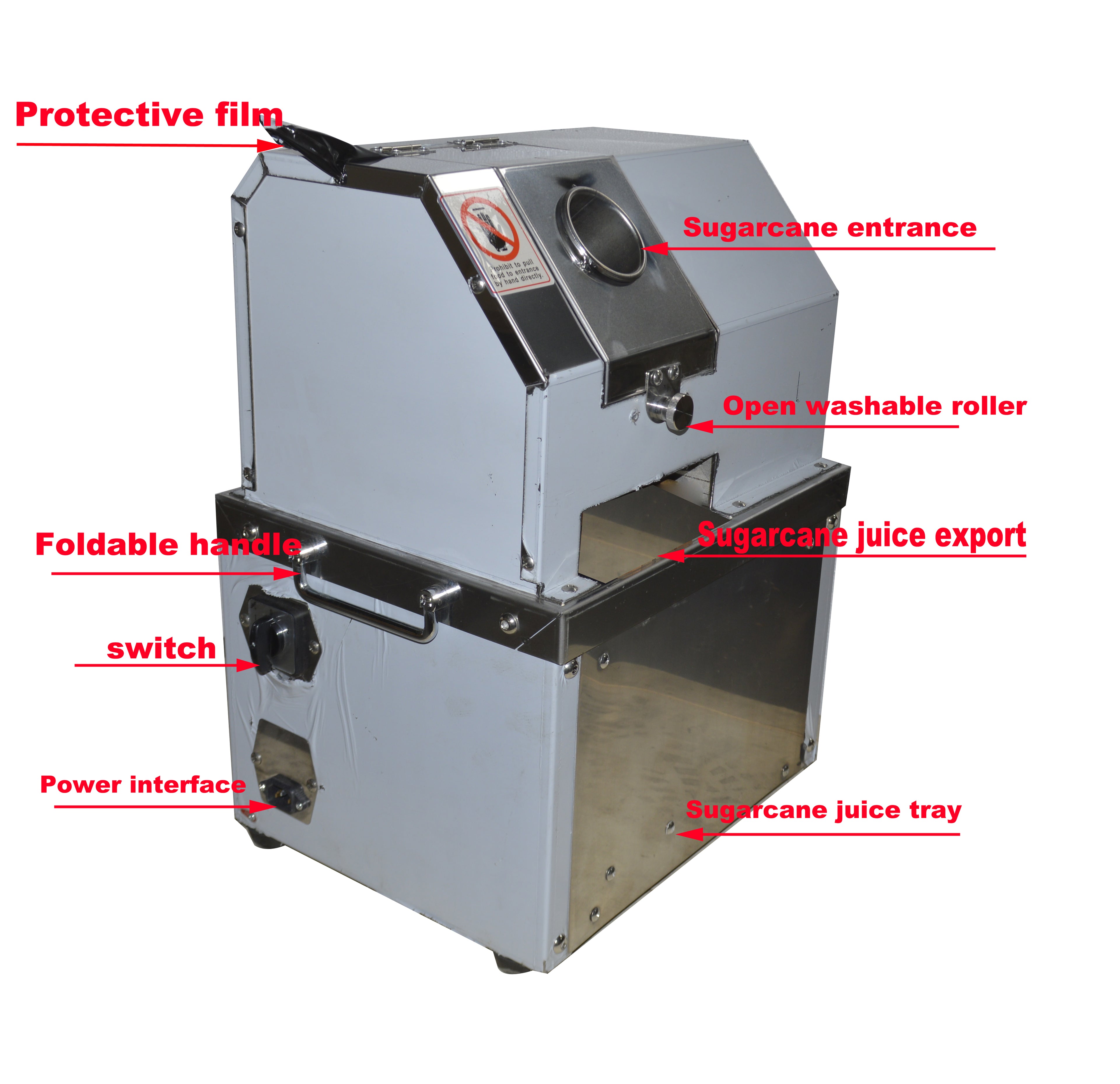 Stainless Steel Electric Sugar Cane Juice Machine A23377