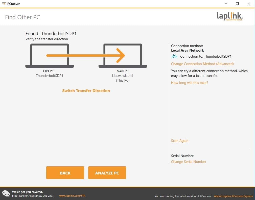Single Use License PCmover Express W714754