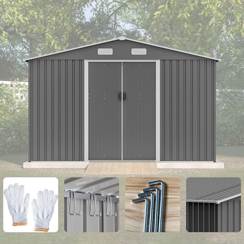 6x4 Ft Outdoor Storage Shed Black P69807