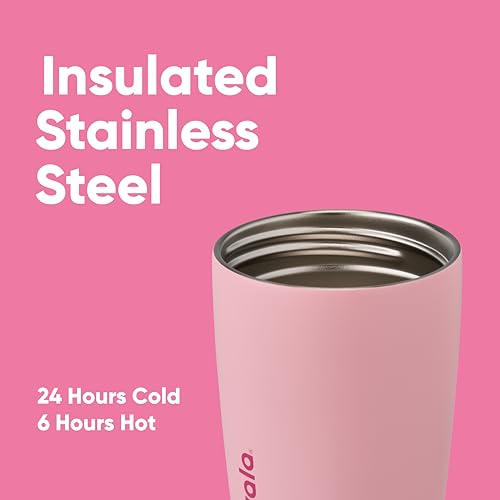 Pink 12 oz Insulated Stainless Steel Coffee Tumbler B30594