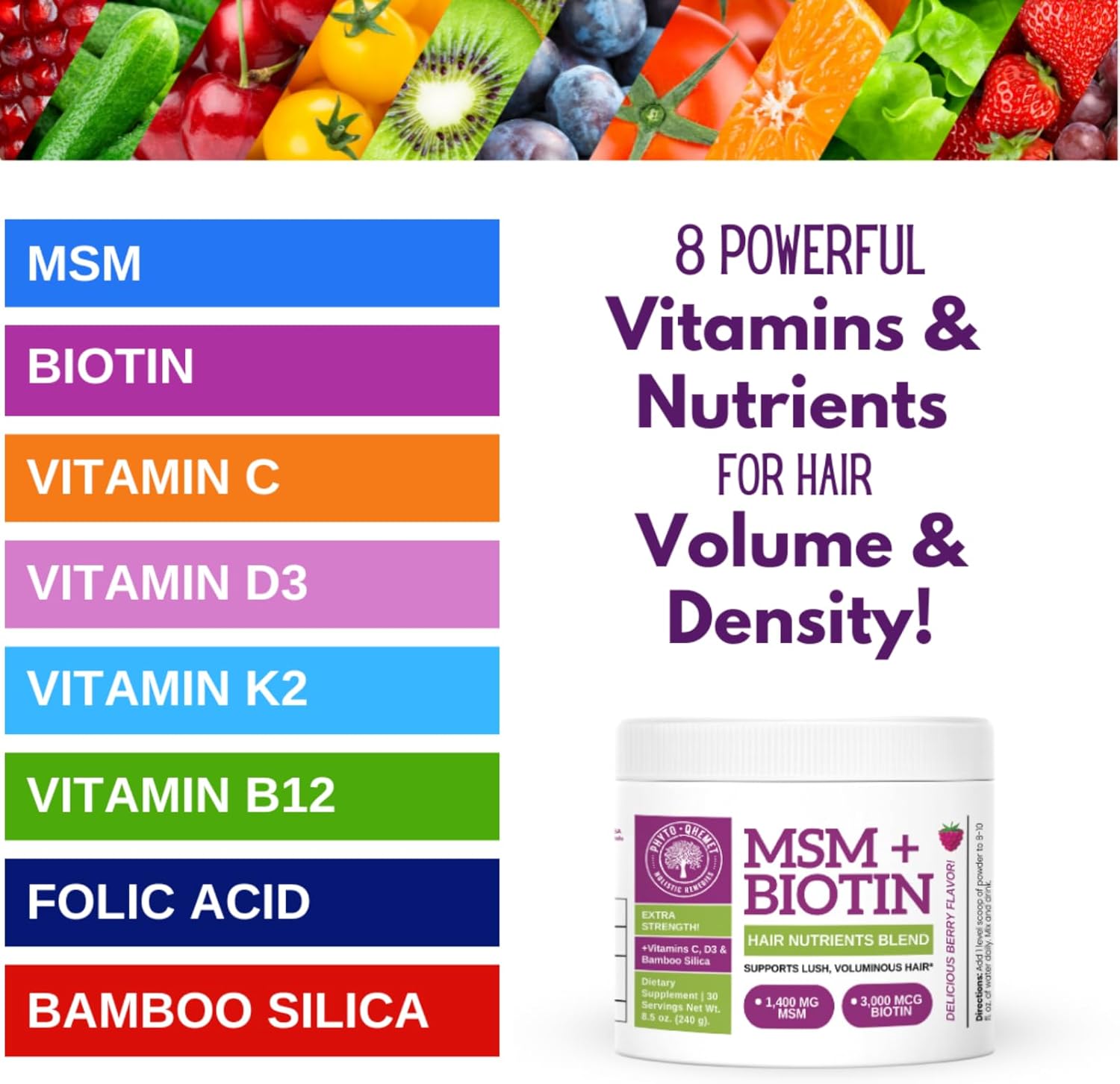8.5 oz Hair Vitamins Powder G455