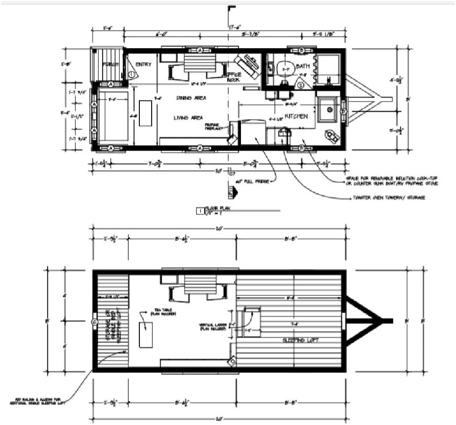 170 Sq Ft Tiny House Plans U9281