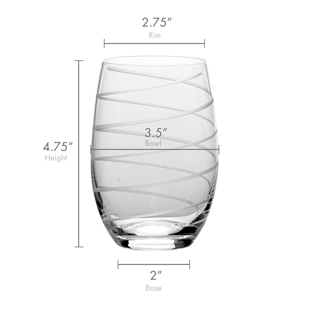 17-Ounce Stemless Wine Set of 4 U919045