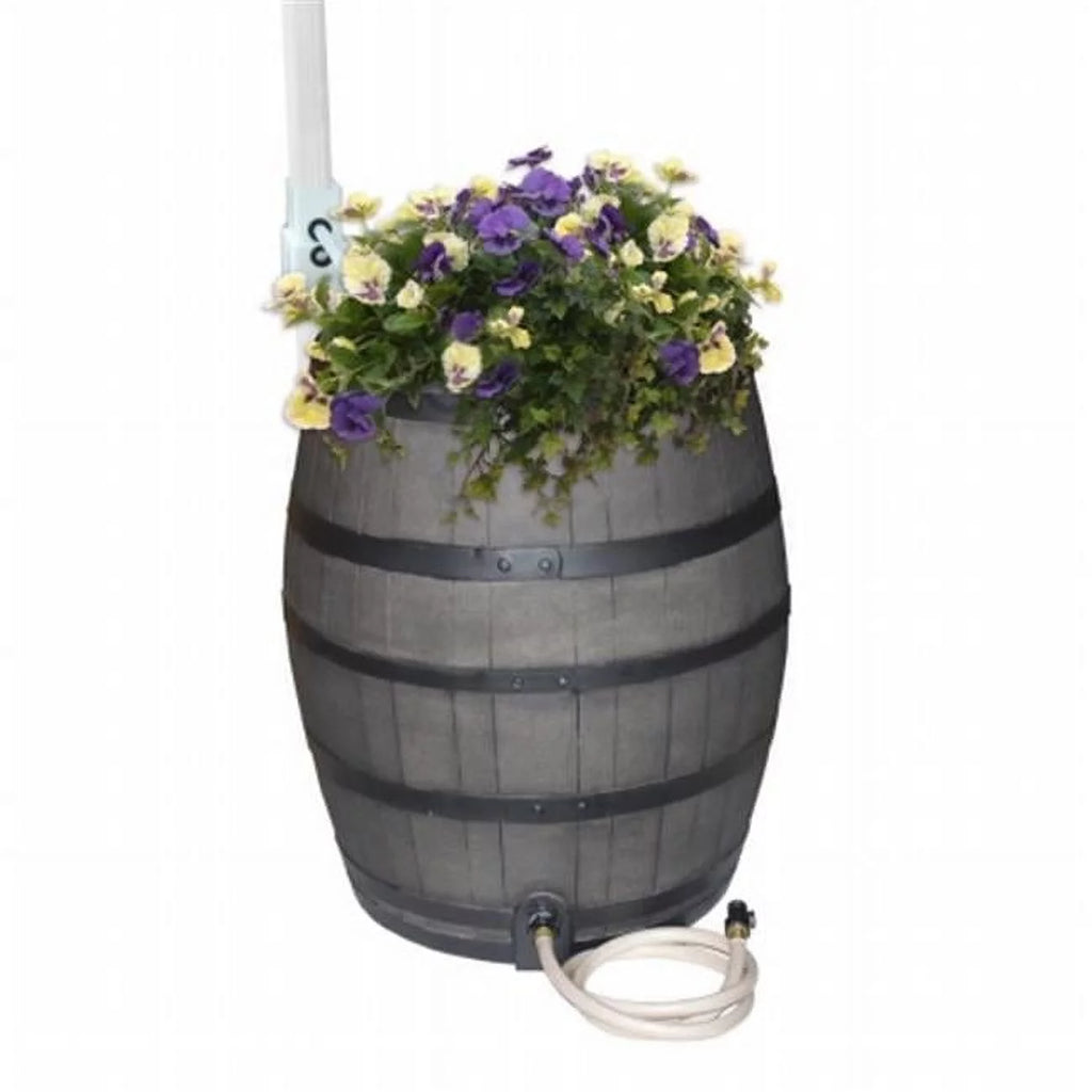 50 Gal Black Polyethylene Rain Barrel U305651