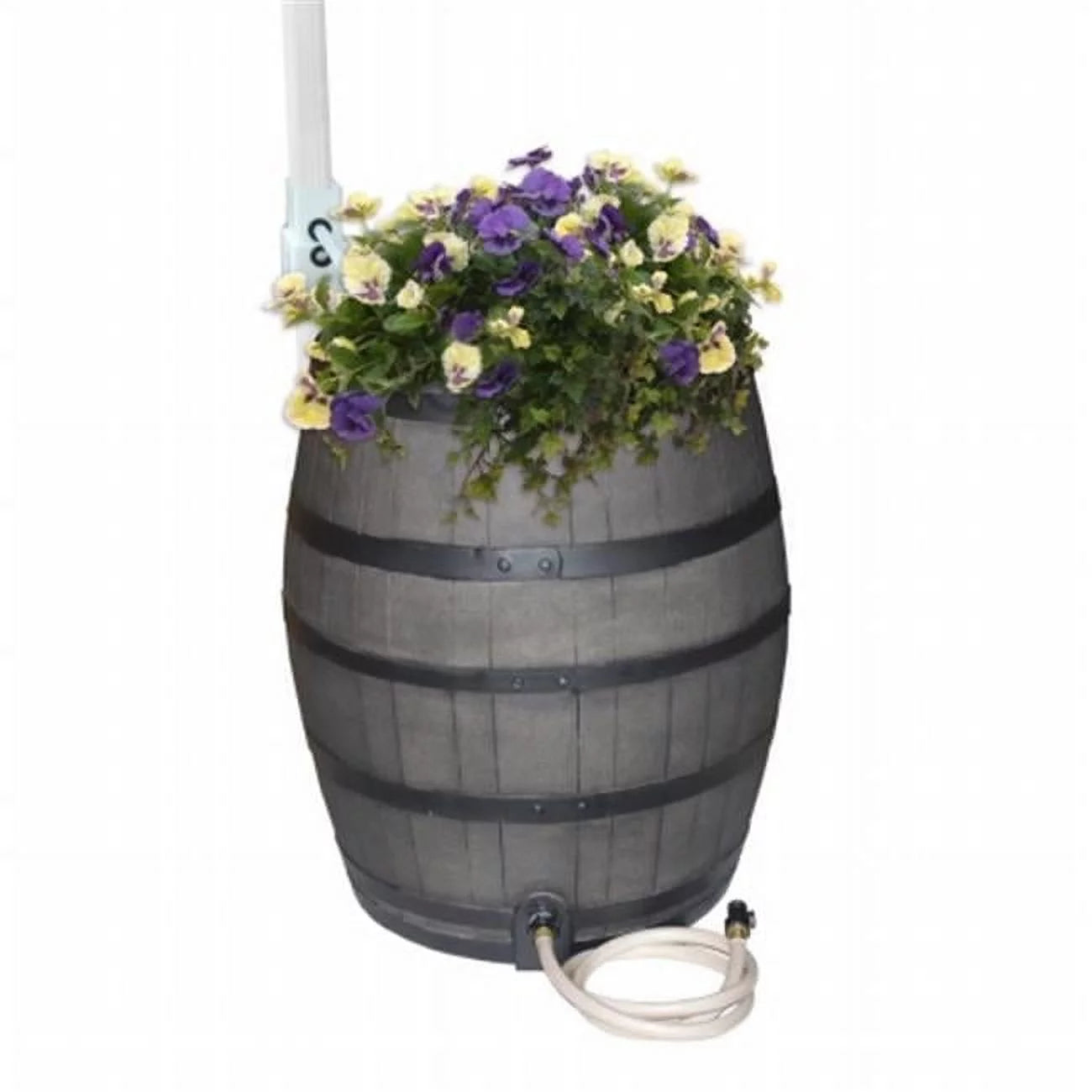 50 Gal Black Polyethylene Rain Barrel U305651