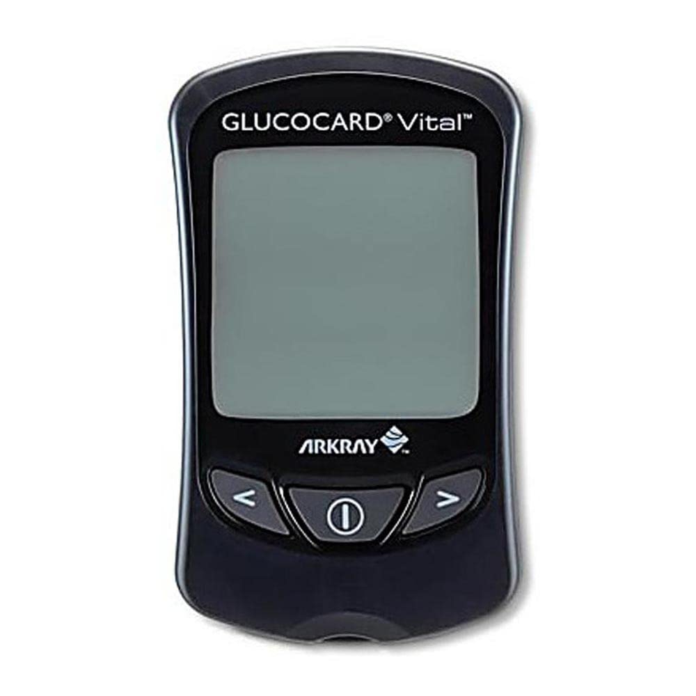 Black Blood Glucose Meter with 10-Test Strips W274841