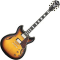 Antique Yellow Sunburst Semi-Hollow Electric Guitar X94238