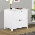 White 2-Drawer Wood File Cabinet L904