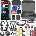 Waterproof 5.3K HD Action Camera with 23MP Photos and 128GB Memory Card Bundle F699