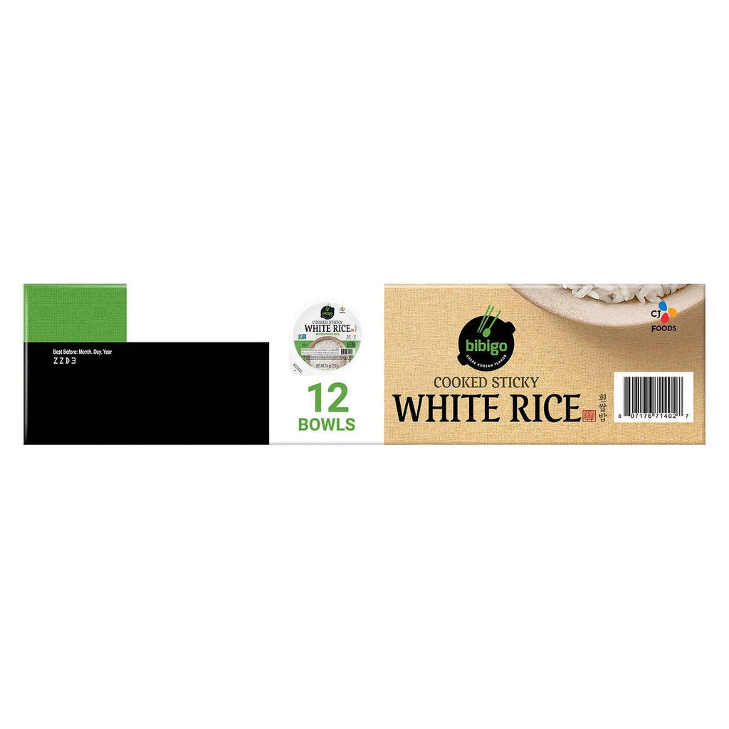 Cooked Sticky White Rice Bowls 7.4 Ounce (12 Count) D686