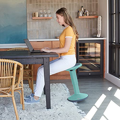 Black Adjustable Height Active Stool Q381809