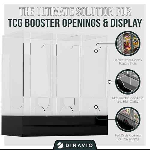 3-Slot Booster Pack Dispenser with Black Base N663
