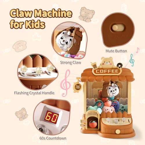 Large Claw Machine with 30 Fun Toys, Candy Dispenser Machine I77408