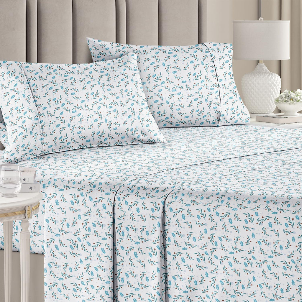 4 Piece Deep Pocket Christmas Sheet Set X671086