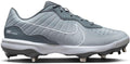 Gray Metal Baseball Cleats Size 12 Medium K906
