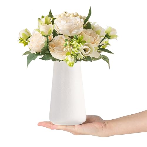 Small Artificial Flowers in Ceramic Vase Silk Flower Arrangements X9867