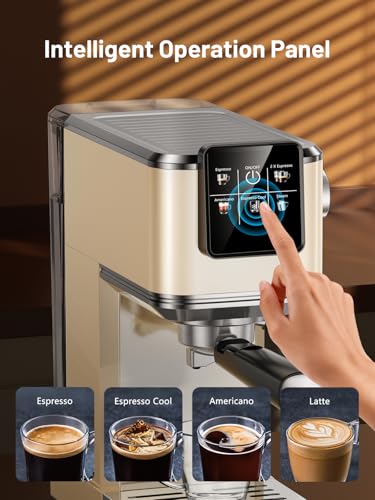 Espresso Machine with Milk Frother Steam Wand, 40oz Water Tank X2017