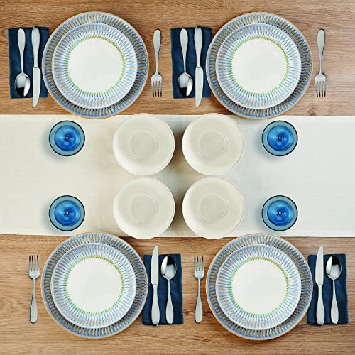 Blue 12 Piece Dinnerware Set D57141