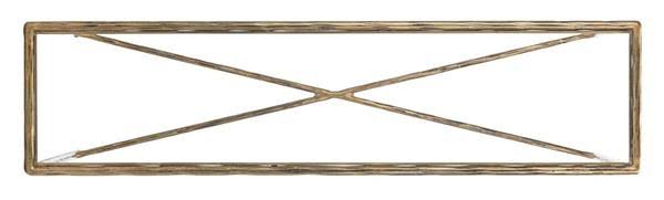 Brass Rectangle Console Table P41781